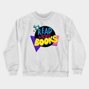 Read More Books 80s 90s Bookworm Crewneck Sweatshirt